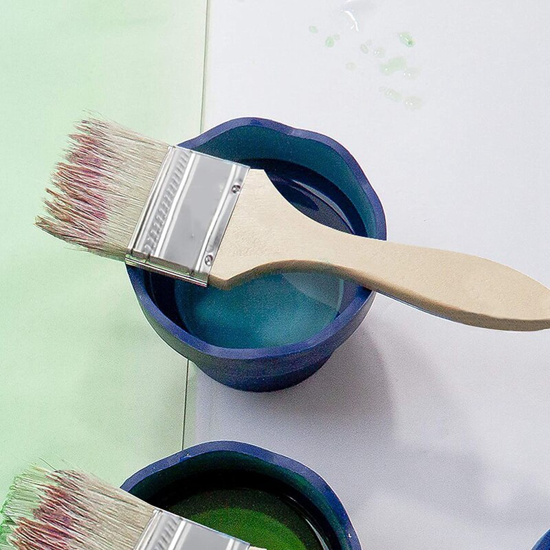 24 Pack of 1.5 Inch (35mm) Paint Brushes and Chip Paint Brushes for Paint Stains Varnishes Glues and Gesso