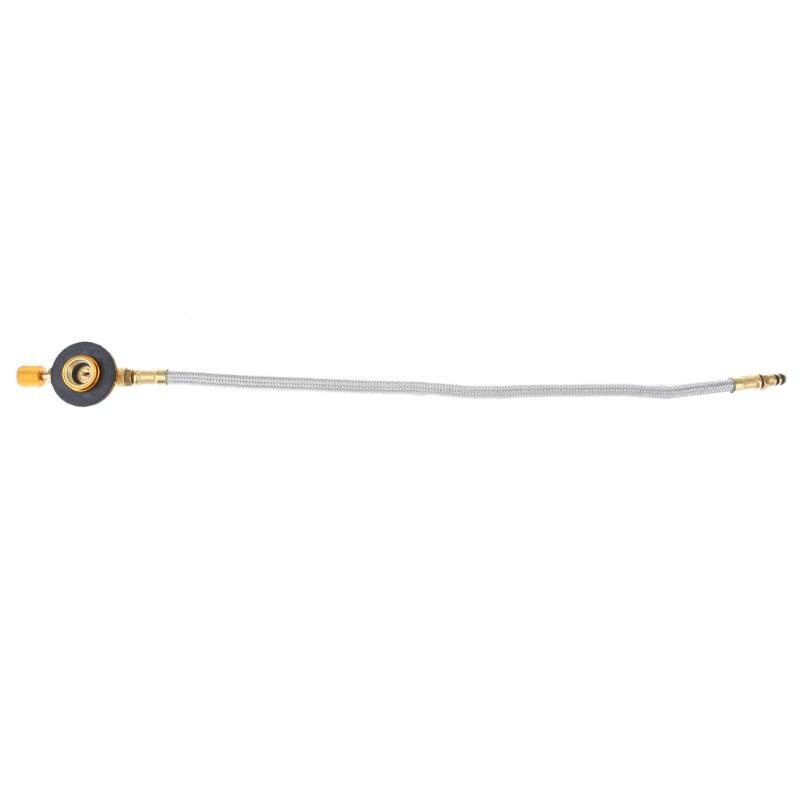 Adaptador de manguera trenzada para cocina de acampada al aire libre, estufa de Gas quemador de, Conector de horno, válvula de tanque de Gas para cocina de acampada
