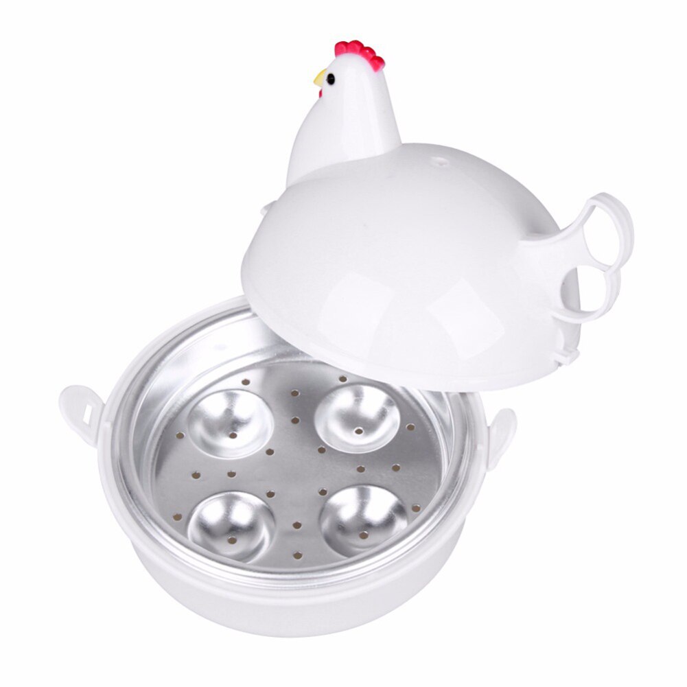 Microwave Egg Poachers Household Kitchen Steamed Eggs Plastic Eggs Steamer With 4 Eggs Capacity Kitchen Accessories