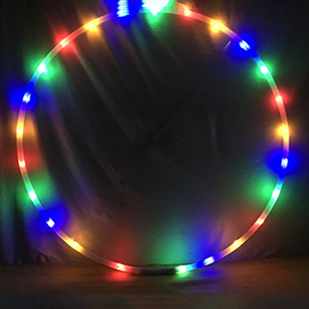 Fitnesscirkel lichtgewicht led-licht voor thuis, binnen, dansen, vetverlies, sportschool, yoga, gezin, voor kinderen, volwassenen, afneembaar, multikleurveranderend