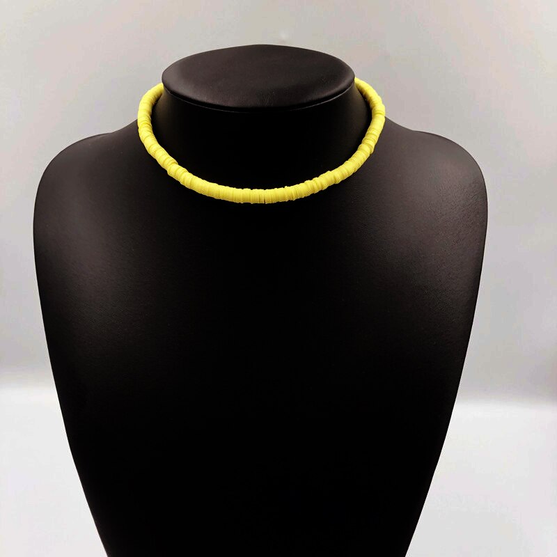 Donarsei 2019 di Nuovo Modo Variopinto di Argilla Della Collana Del Choker Per Le Donne Della Boemia Regolabile Morbido Ceramica Della Collana Del Collare Gioielli Boho: 18