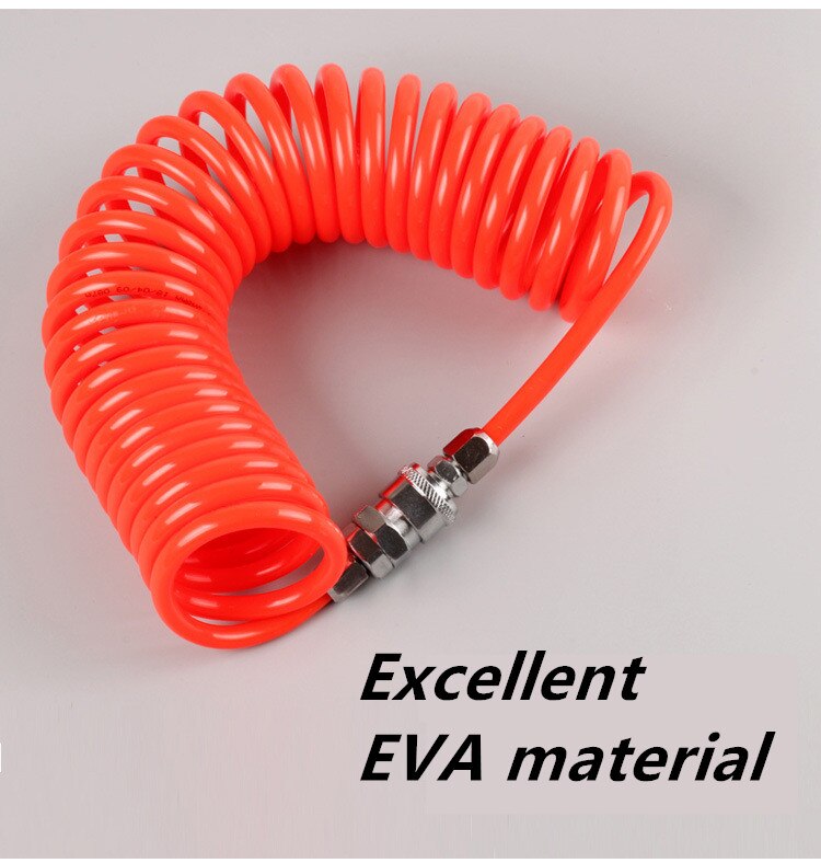 Eu Snelkoppeling Pu Tube Polyurethaan Air Compressor Slang Buis Flexibele Lente Spiraal Pijp 8*5