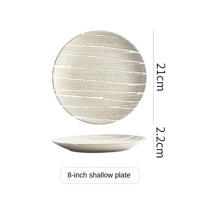 Europese Relief Stijl Diner Platen Eetkamer Plaat Portie Schotel Ronde Plaat Cake Lade Westerse Steak Ronde Lade Keuken Plaat ZH632: color9