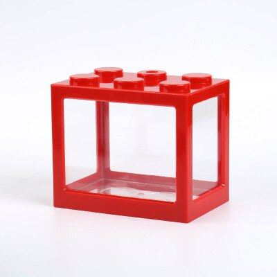 Mini Aquarium Combinable , petit Aquarium Betta, boîte à fourmis, boîte à chenilles, bricolage aménagement paysager d'aquarium: red