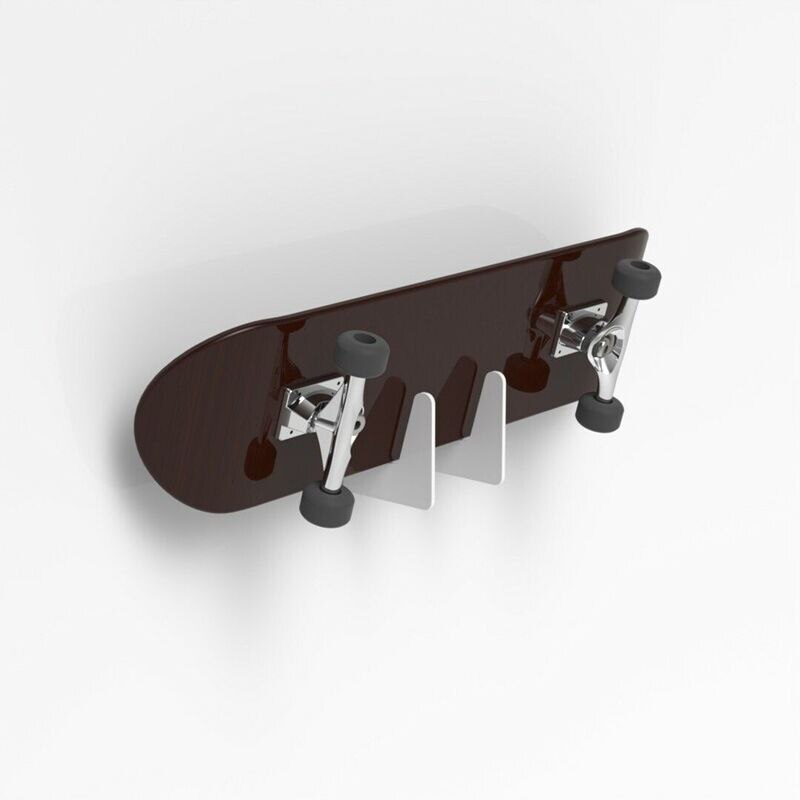 Acryl Skateboard Halterungen Deck Einfache Installation Hängen Skateboards Klammern Weiß