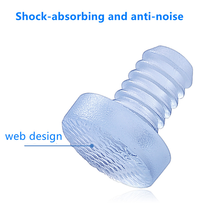 10pcs Silicone Stem Bumpers Screws Hole Plugs Anti collision Embedded Soft for Cabinet Doors and Drawers Anti-slip Foot Pad