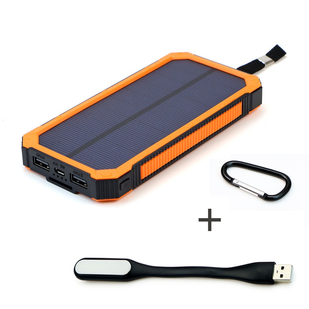 15000 Mah Portable Solar Power Bank Outdoor Externe Batterij Oplader Voor Iphone Samsung Huawei Smartphone Xiaomi Buiten Camping