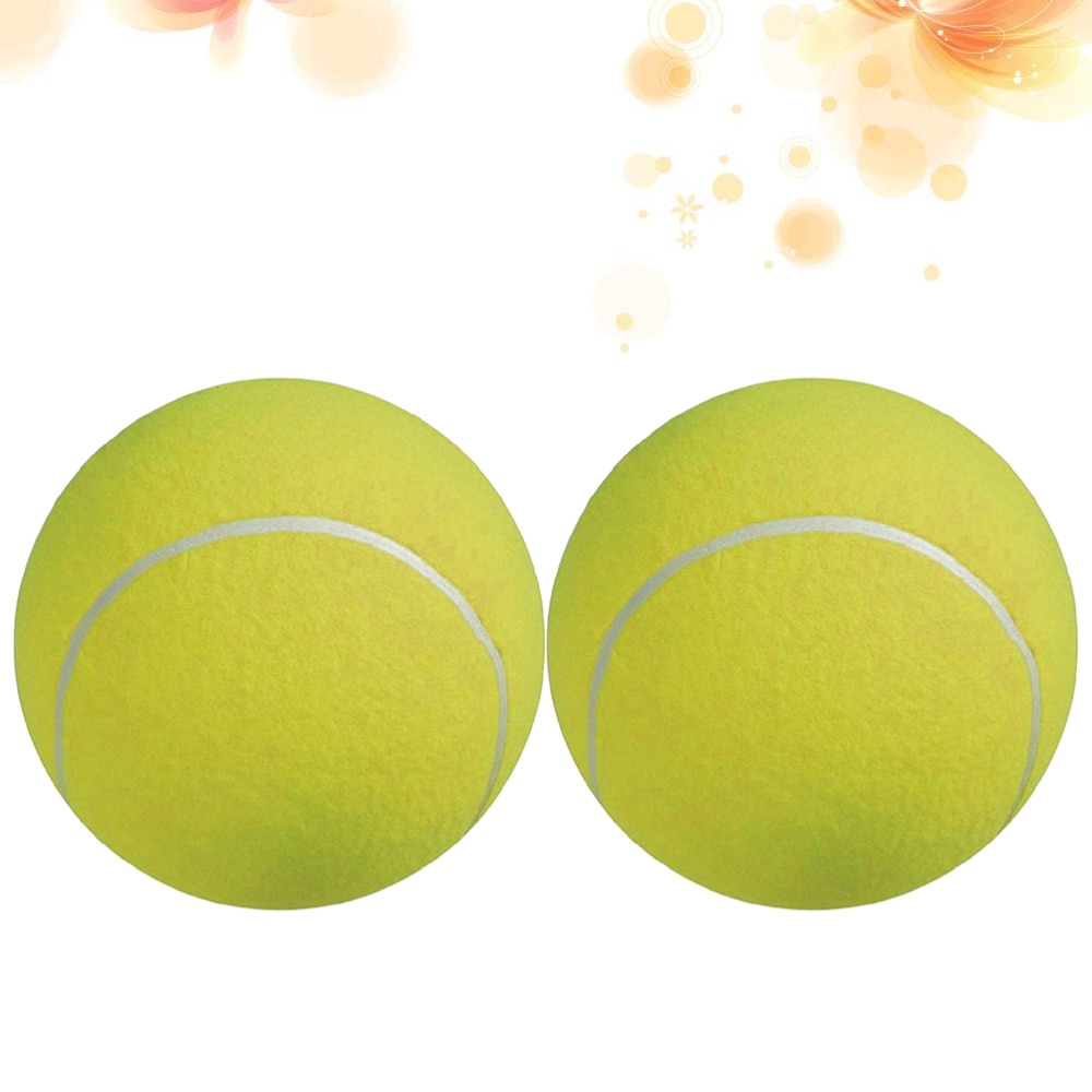2Pcs Gaint Ball Large Funny Durable Ball Tennis Balls Pet Chew Toy Signature Balls for Home Outdoor