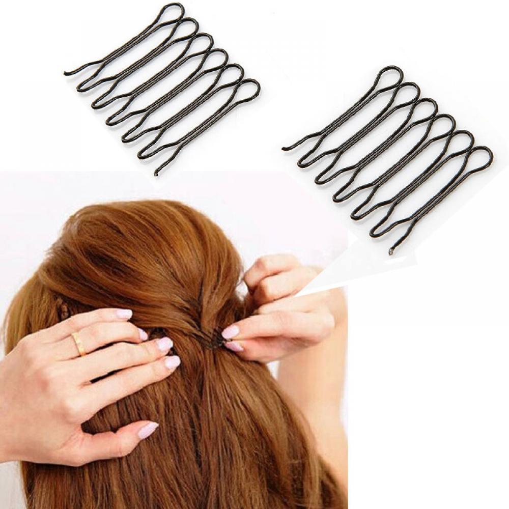 Creativo Ragazze Frangetta Anteriori Bigodino aria Frangetta Riccioli Bigodino del Rullo Supporto Testa di Pera Ricci Artefatto Donne FAI DA TE Strumento di messa in piega: Hair Comb Clip(2pezzi)