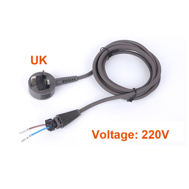 Para Dyson HD01/0203 cable de alimentación para secador de pelo, filtro, carcasa del cuerpo principal, bisel frontal, piezas de repuesto de actualización del botón del interruptor de manija: Chocolate