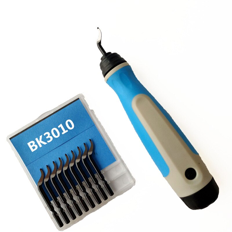 NG1000 BS1010 Trimming Burr Handle DIY Scraper Edge Cutter Remover Hand 10pcs Blades Deburring Tool Set Portable