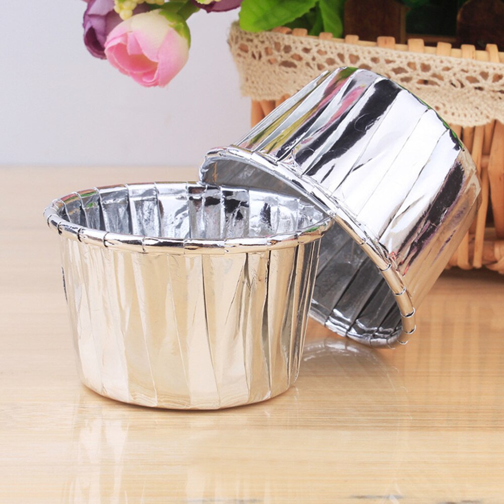 100 stuks cakevormpjes hittebestendig gekruld papier wegwerpfeestbenodigdheden voor het bakken van bruiloften