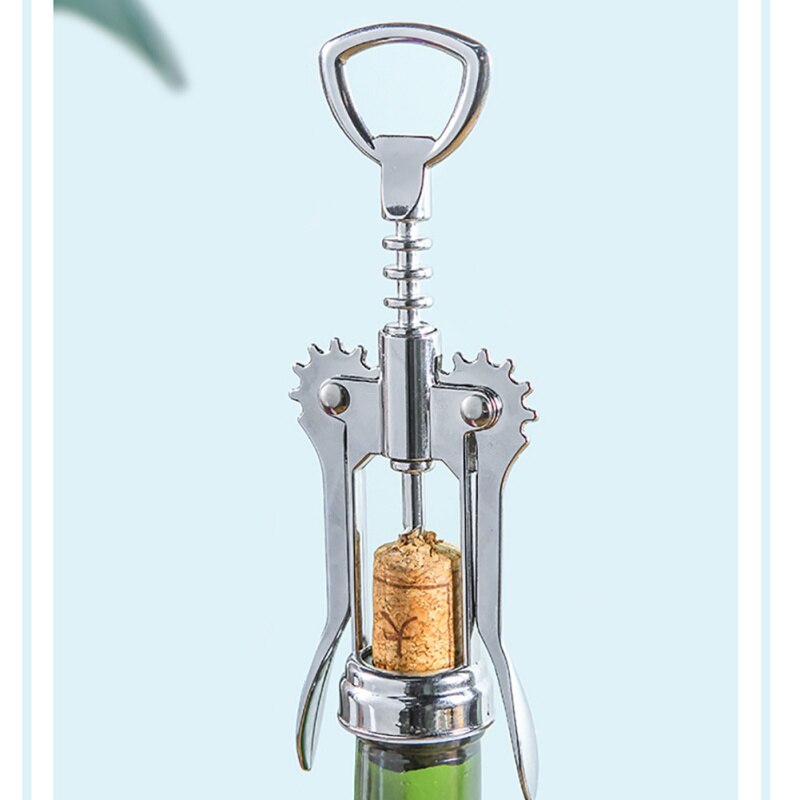 Draagbare Rode Professionele Rvs Type Vleugel Kurkentrekker Wijn flesopener Handvat Openers Voor keuken gadgets