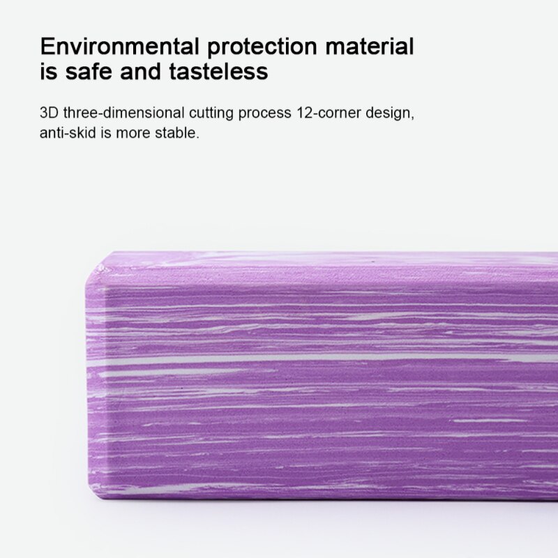 Yoga Block EVA Gym Blocks Foam Brick Training Exercise Fitness Tool Yoga Bolster Pillow Cushion Stretching Body Training