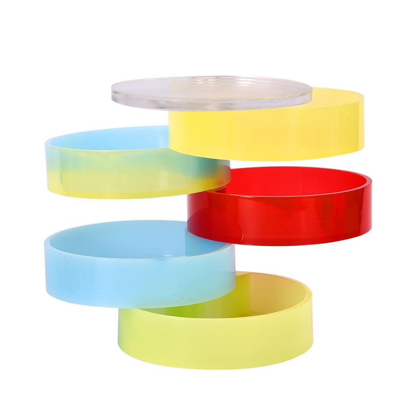 Handmade Rotating 3-Tiered Tray Jewelry Storage Organizer Mold DIY Box Epoxy Resin Casting Silicone Mold Art Craft Tools
