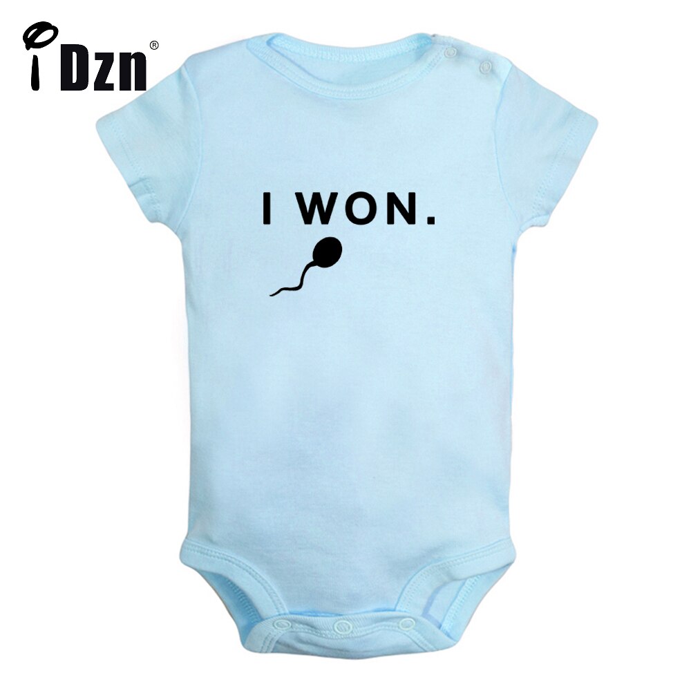 Ich Behälter schwimmmeisterin, süßer babybody, ich habe das rennen gewonnen, lustige bedruckte kleidung, Baby-jungen-strampler #39 Baby-kurzarm-Gesamt: Baby bld 8141 / 0-6m
