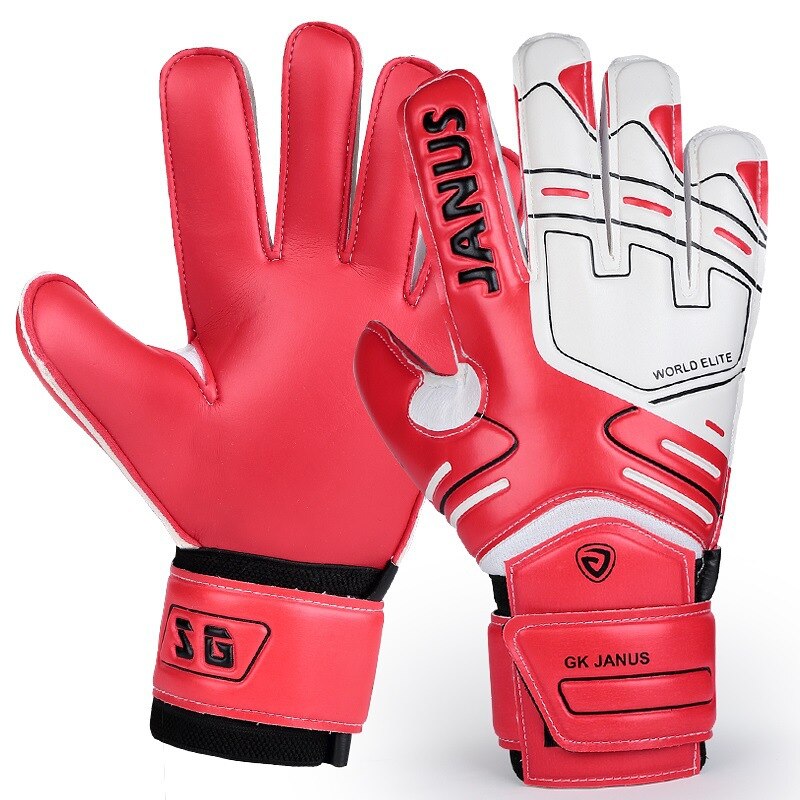 Football goalkeeper gloves goalkeeper adult children elementary school student finger guard equipment non-slip trai: Red / 6