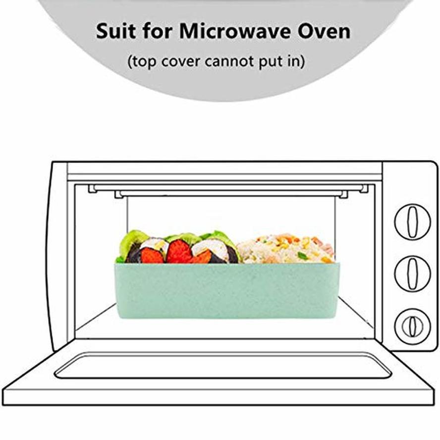 3 Layers 900Ml Health Materials Microwave Oven Lunch Box Wheat Lunchbox School Office Tableware Food Storage Container Bento Box