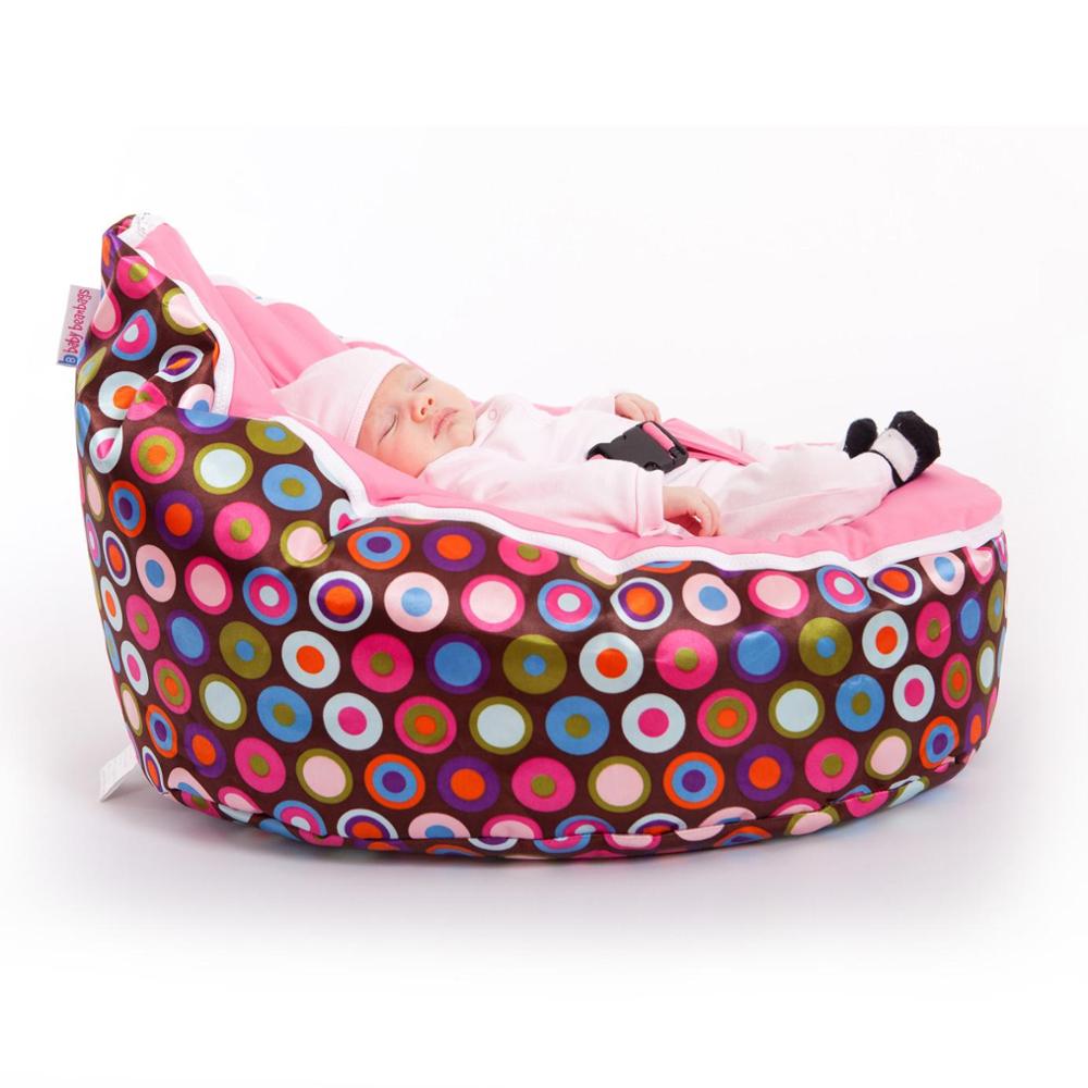 Pouf discojelly baby à pois roses