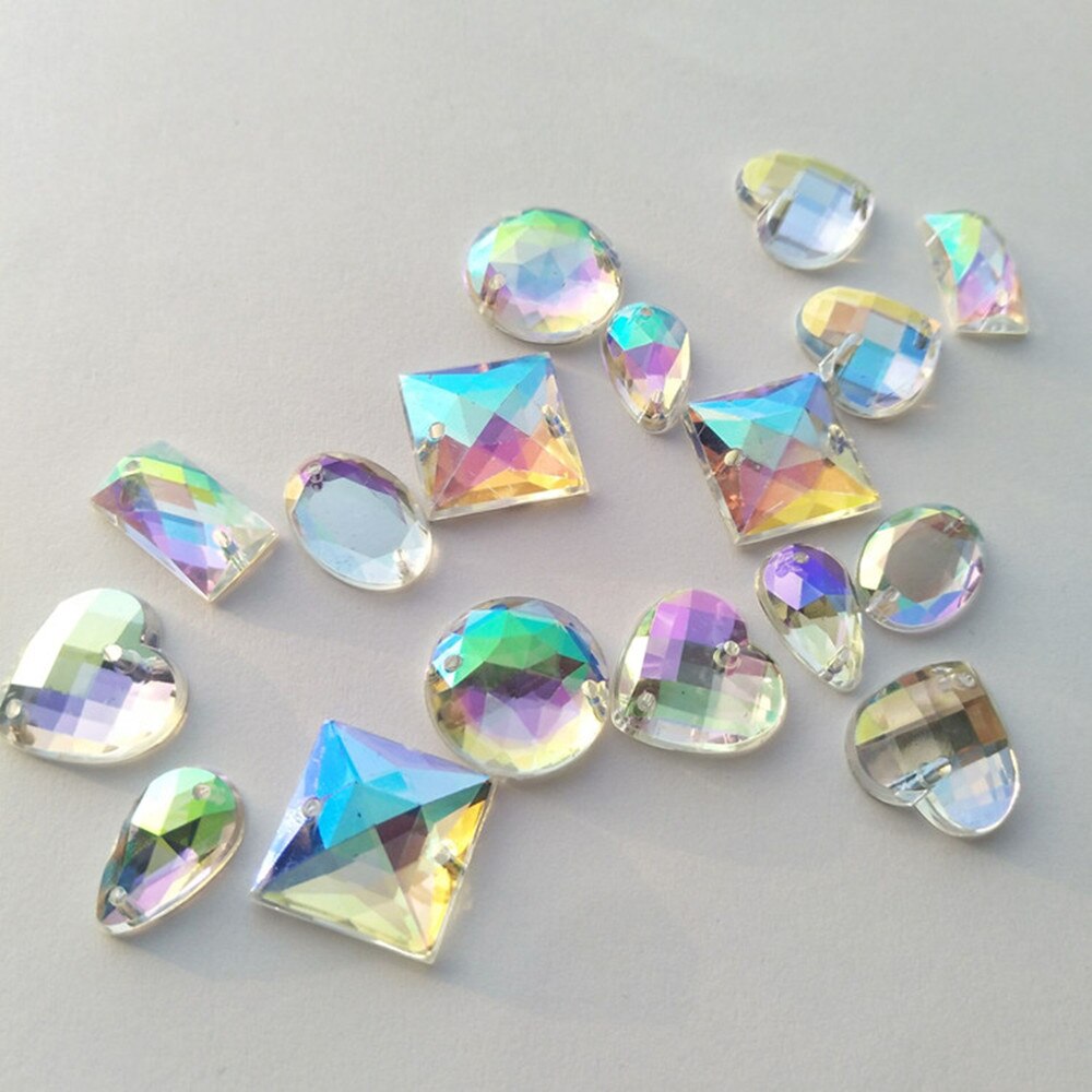 MEYA AB Acrilico lacrima gocciolare Strass Cuce Sulla Strass in Cristallo per la Fabbricazione Del Vestito, Gioielli deco, Borse, abbigliamento, Scarpe