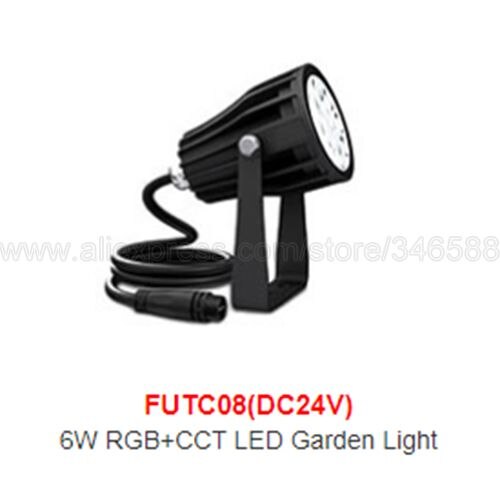 Miboxer futc 08 dc24v rgb + cct 6w ledet hagelys utendørs lys  ip66 vanntett 2.4g ekstern wifi app alexa talestyring: naken futc 08