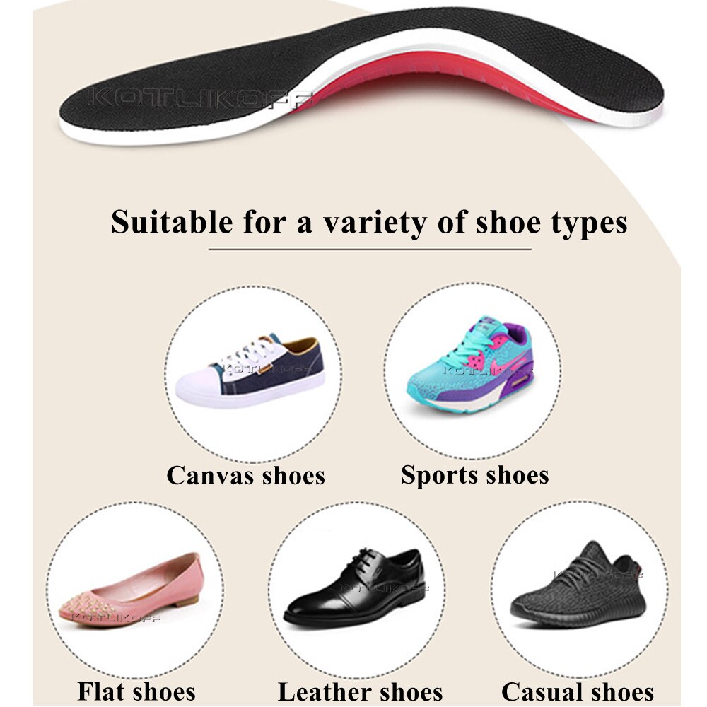 Premium Orthotic Gel High Arch Support Insoles Gel Pad 3D Arch Support Flat Feet For Women / Men Orthopedic Foot Pain Unisex