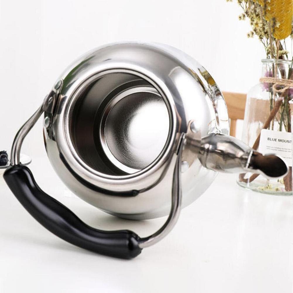 Stainless Steel Whistling Tea Kettle Stove Top Teapot Pot, Thin Base