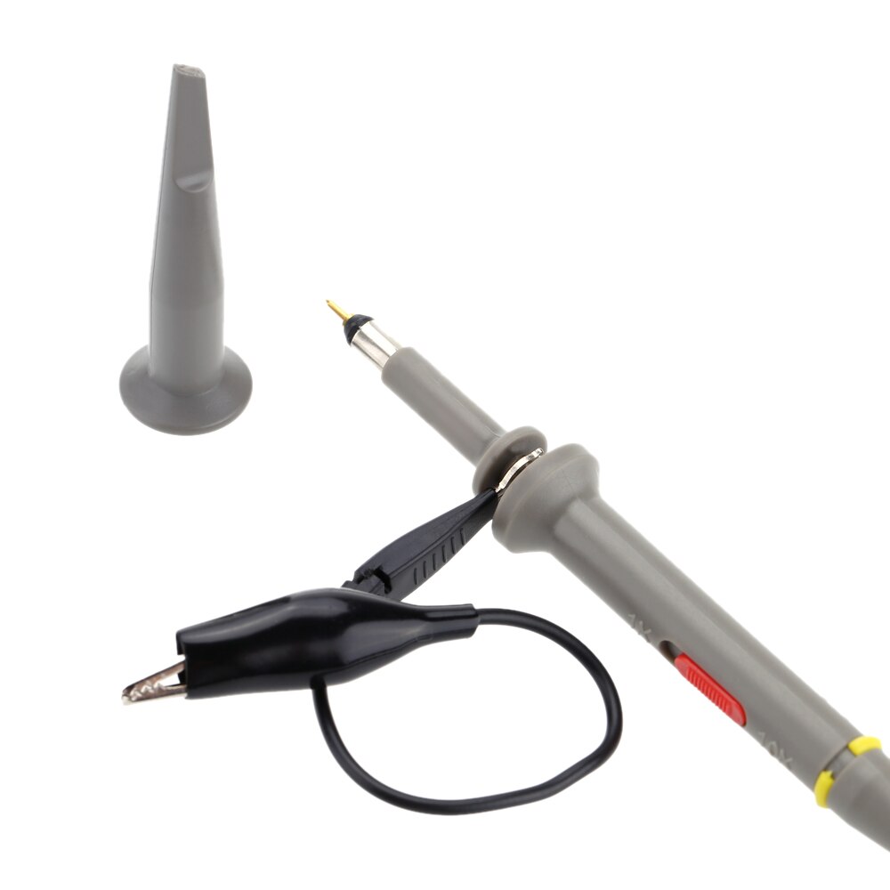 Sonda de Osciloscopio Digital de 2 piezas X1 X10 DC-100Mhz P6100 sondas de prueba de atenuación ajustable oscioscopio para Tektronix HP