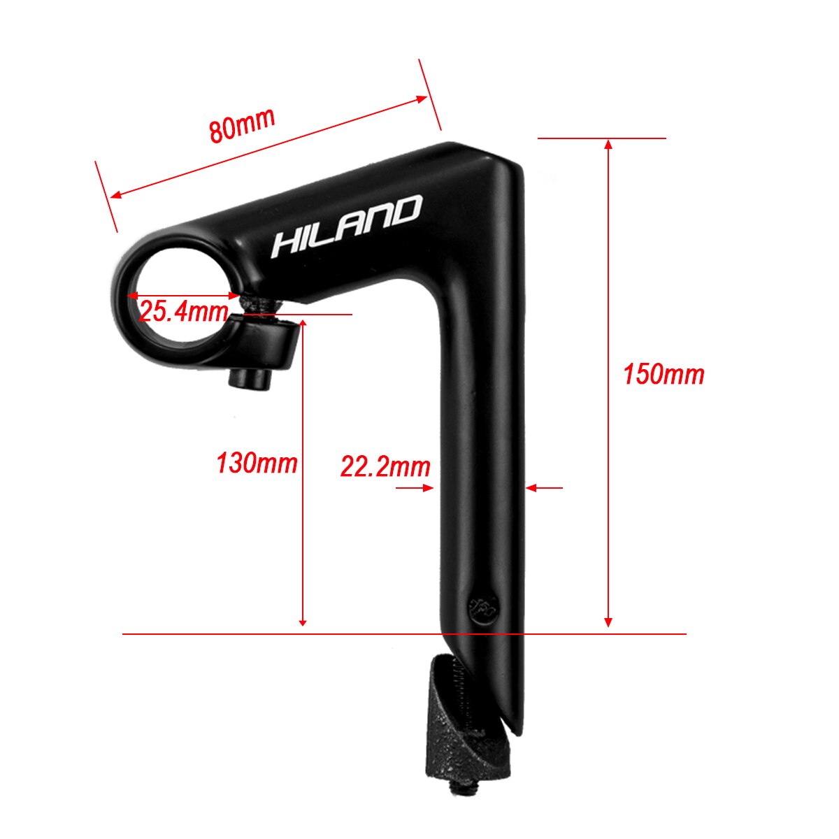 Road Bicycle Fixed Gear Retro Gooseneck Bike Stem Accessories Cycling Stem Part Suitable For 25.4mm Handlebar