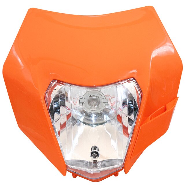 Universal Headlamp Light Motorcycle Headlight For KTM SXF EXC XCF SMR 150 200 250 350 450 Enduro Supermoto Dirt Bike Motor: Orange