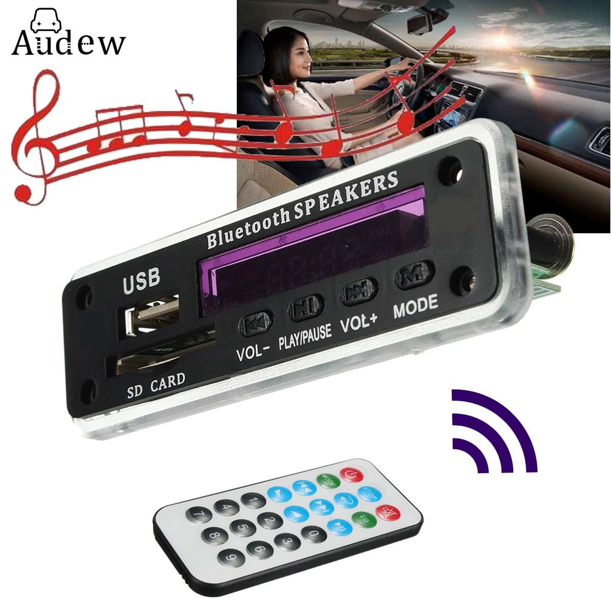 LEORY bluetooth MP3 Decoder Board Audio Module Draadloze 12 V MP3 WMA DAC Decoderen Board Met Afstandsbediening USB Sd-kaart FM Radio Voor Auto
