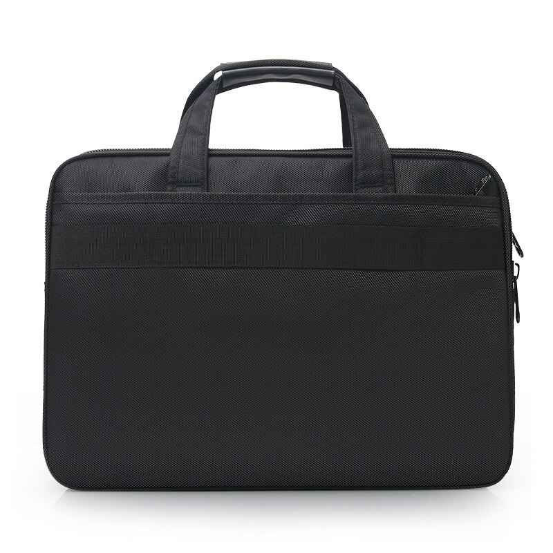 Brand Business 15.6 inch Laptop Waterproof Oxford Men Large Capacity Shoulder Strap Black Briefcase