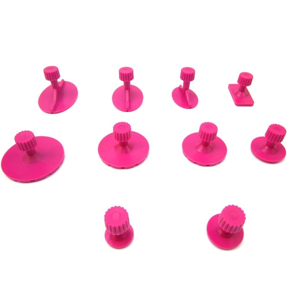 RDP 10 pièces colle tirant Onglets + 1 pièces T-bar extracteur de colle PDR Outils Extracteur Kit de Débosselage sans peinture Outils
