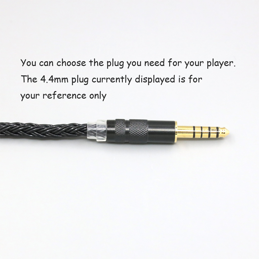Cable de auriculares trenzado negro de 16 núcleos para Hifiman Sundara Ananda HE1000se HE6se DEVA Pro Planar magnético he400se Arya LN 007423