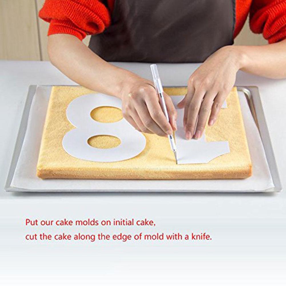 Numbers Letters Cake Mold Cake Decorating Tools Confeitaria Birthday Maker Pastry Bakeware Cake Tools T8W5
