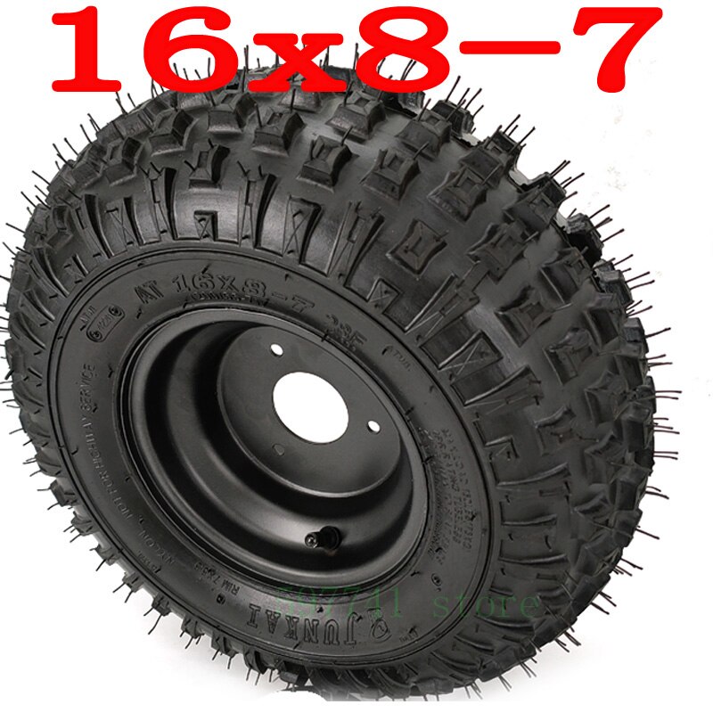 16x8-7 "Off Road Tire And Wheel Hub For 125cc 110cc Four Wheel Motorcycle ATV ATV Go Kart Wheel Accessories