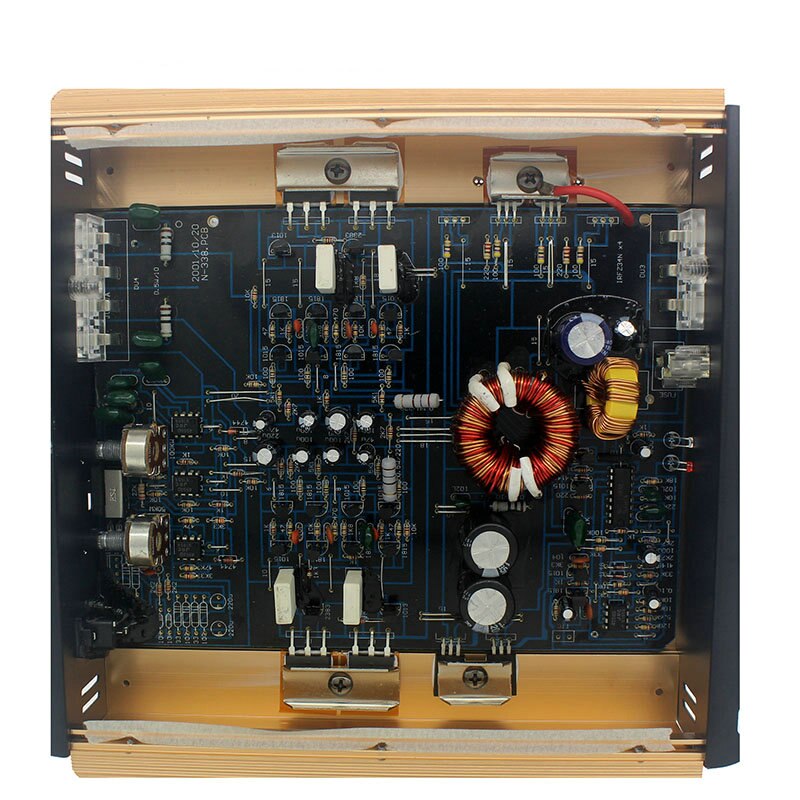 2200 Watt Mosfet Goud Klasse Ab Auto Versterker Codering 2 Kanaals Audio Versterkers Hoorn Versterkers Bass Booster