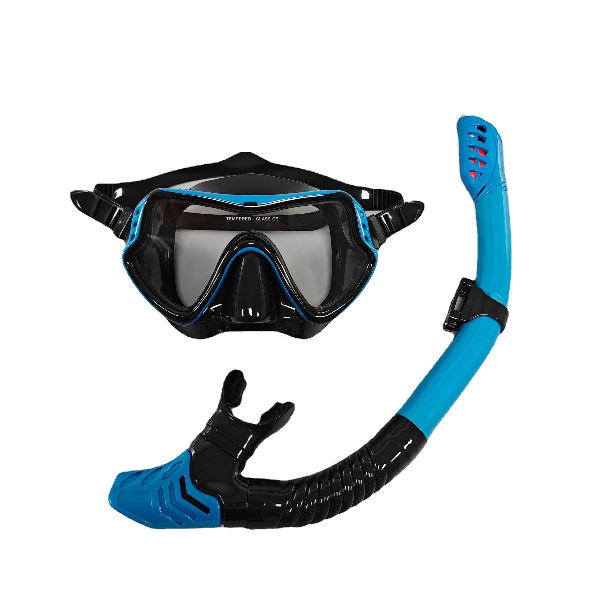 Equipo de silicona de , máscara de buceo, equipo de snorkel para adultos, gafas de natación impermeables UV para hombres y mujeres: Gris oscuro