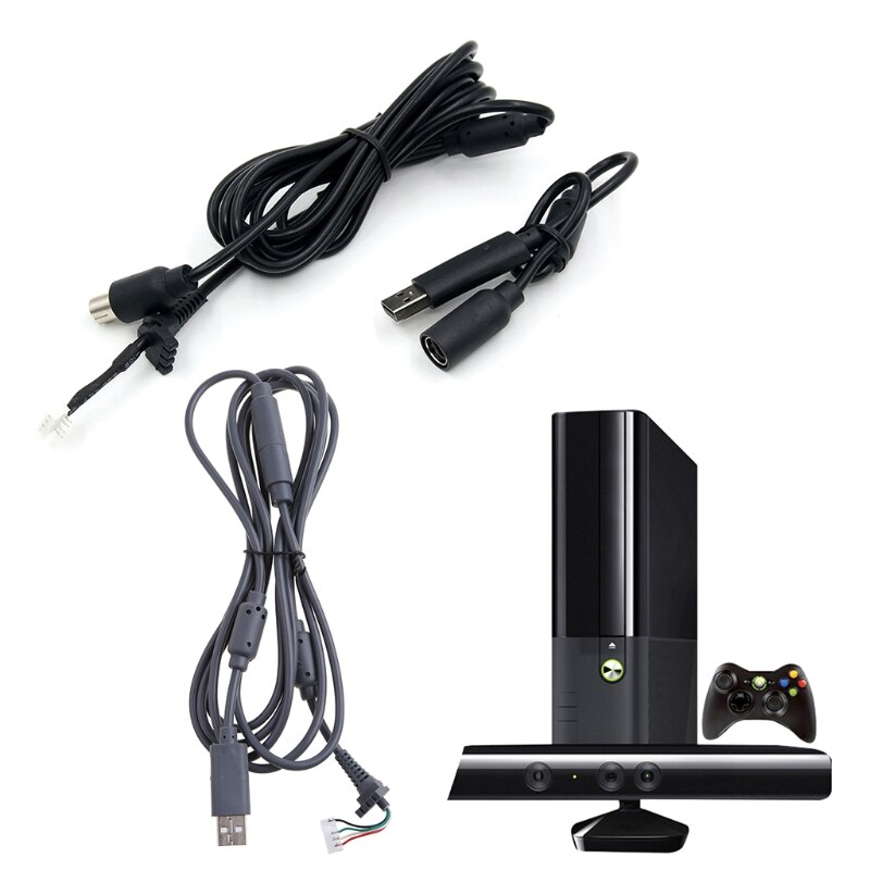 4 Pin Bedrade Controller Interface Kabel Met W/Usb Breakaway Voor Xbox-360 Controller Accessoires