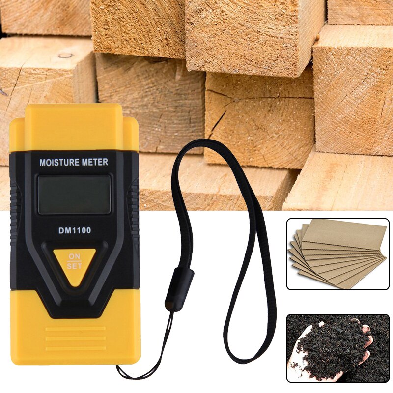 3 1 Inductive Wood/Building Material Digital Moisture Meter Wood Humidity Tester Hygrometer Damp Detector
