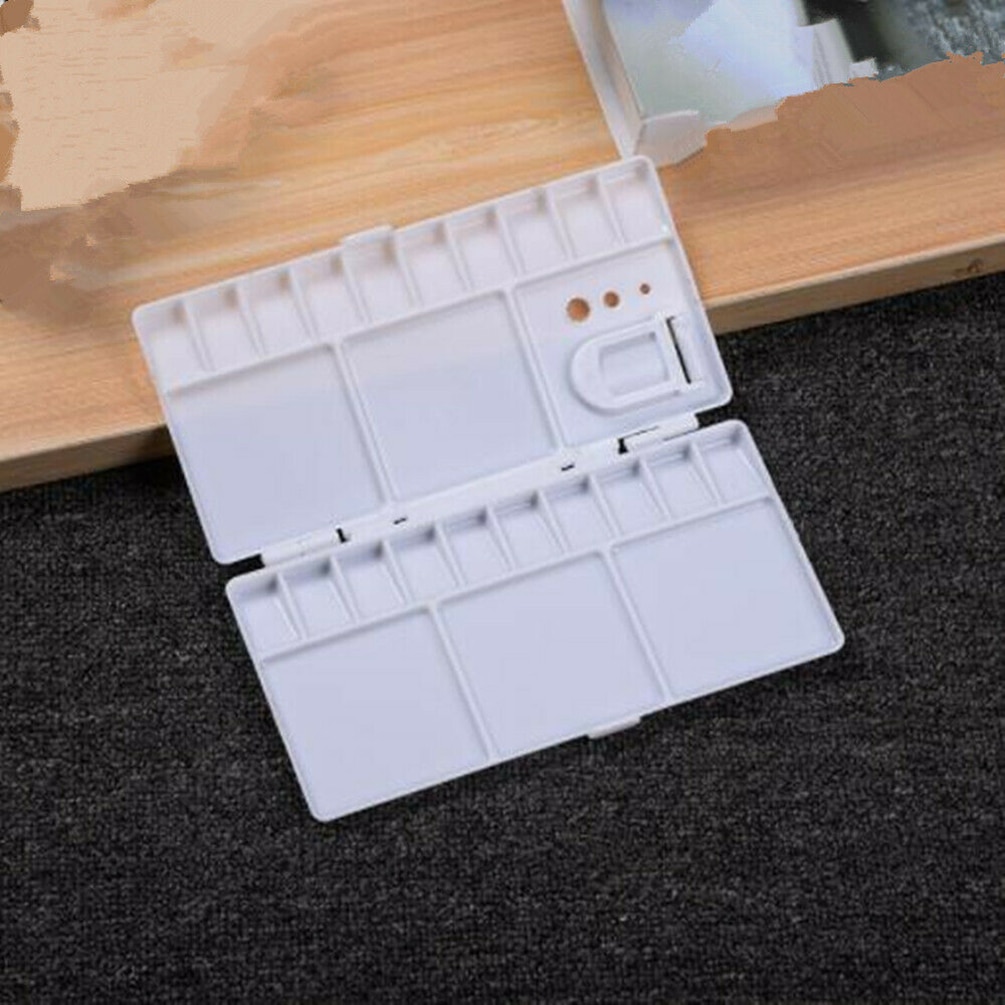 Artists Empty Watercolor Paint Box Painters Pigment Convenient Paint Case Art Palette Supplies Accessories