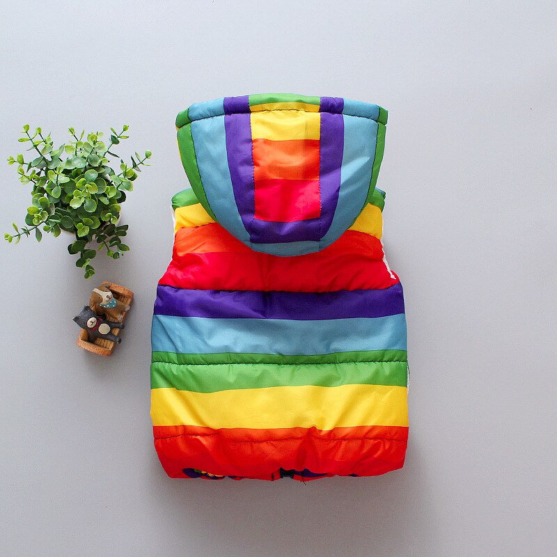 Jongens Meisjes Lichtgewicht Warm Mouwloos Hooded Vest Mouwloos