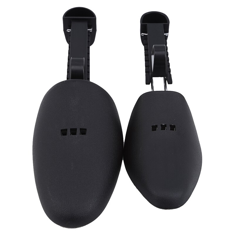 Zapatero de plástico práctico para hombre y mujer, longitud ajustable, organizador de calzado, 1 par