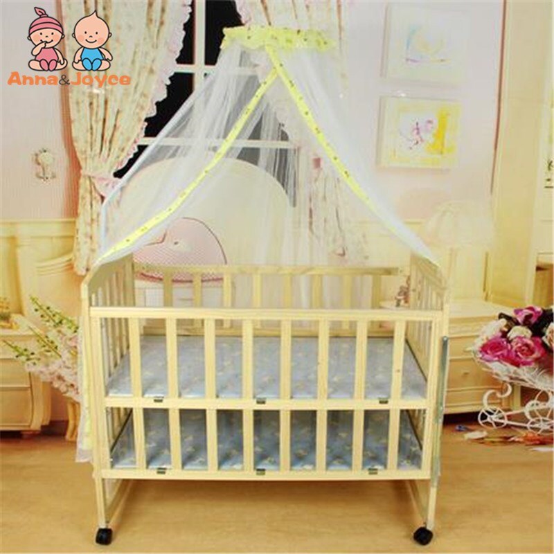 Doublure de lit pour bébé, filet anti-moustiques, dôme, Style palais, pour berceau, TRQ1257