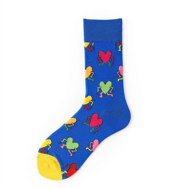 Flamingo Print Women Socks Cotton Colorful Cartoon Sport Men Sock Cute Funny Happy kawaii Dog Cycling Christmas: 13