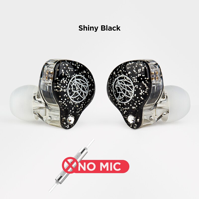 Originale TFZ In DIRETTA 1 In Trasduttore Auricolare Dell'orecchio HIFI Monitor Corsa E Jogging Sport auricolari con microfono 11.4 MILLIMETRI + 2DD Grafene Unità: 003Shiny Black