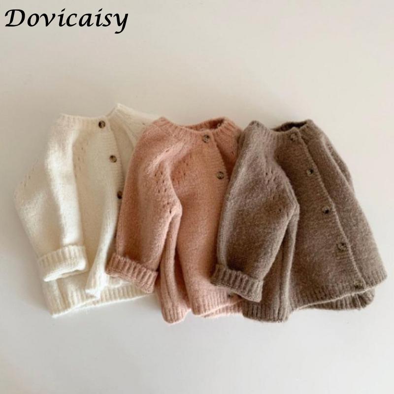 Automne Bébé Filles Cardigan Manteau Laine Enfants Pull Pour Les Filles Bébé Cardigan Garçons Veste Pull Bébé Garçons Filles Manteau