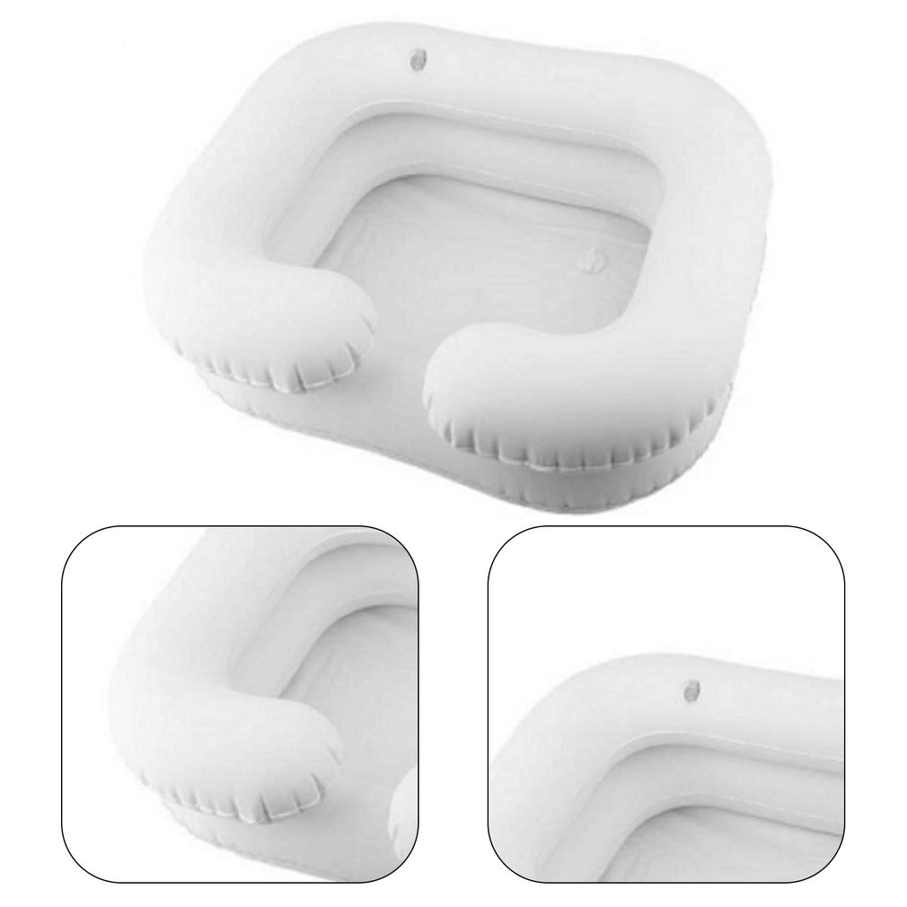 Portable Inflatable Rinse Basin For Washing Hair Shampoo Basin Tub In Bed PVC Inflatable Hair Washing Basin Nursing