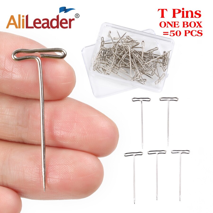 Leeons 50 kpl tpins diy peruukki valmistusvälineet neula tuuletus neula kudonta peruukit neula peruukit hiukset kankaalle mallinuken pää