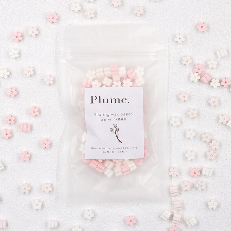 Ins sakura cherry blossom voks segl til forsegling af perler til konvolut bryllup krukke emballage journal postkort frimærke 120 stk.: Jeg
